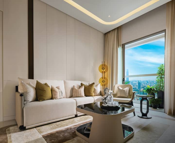 Luxury Residences Ranging from cosy 504 sq.ft. studios to practical 1,272 sq.ft. suites