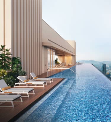 118-METRE INFINITY POOL UNWIND IN OUR