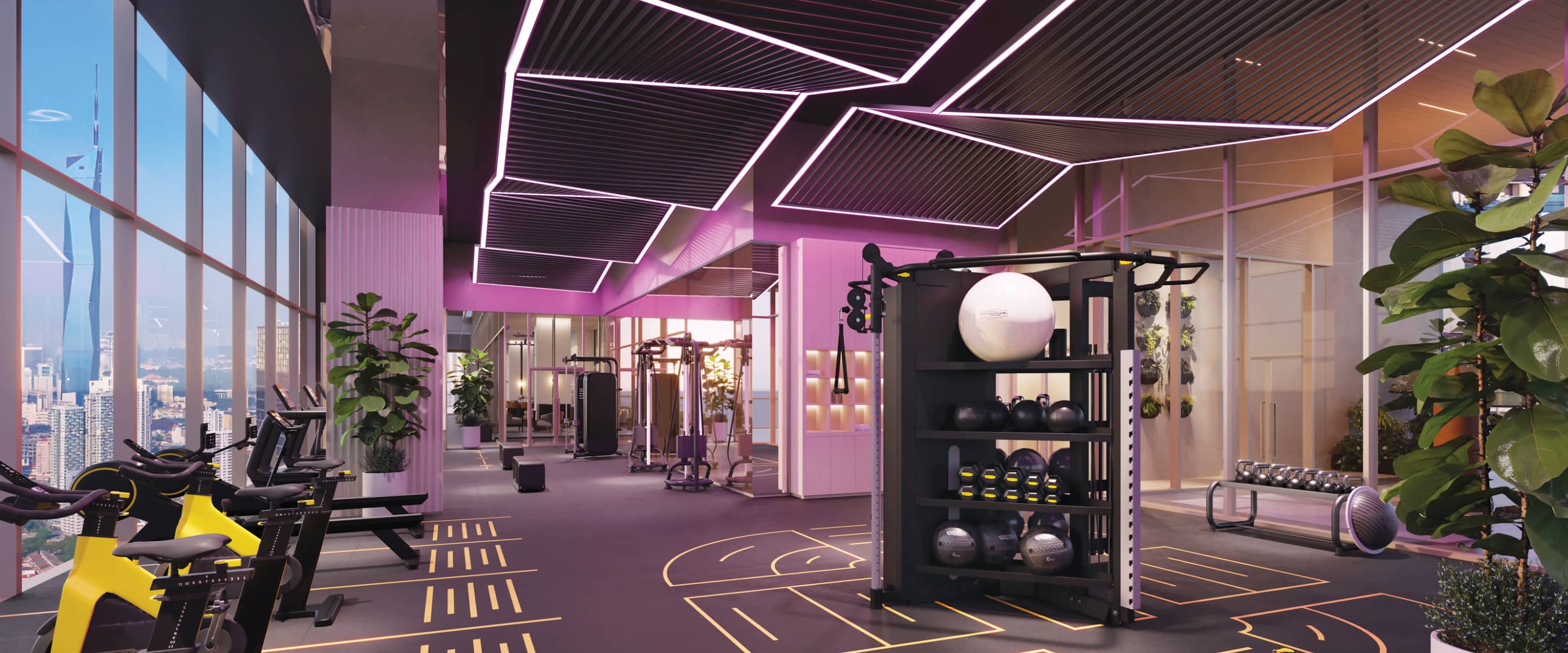 THE LARGEST SKY WELLNESS IN KUALA LUMPUR CITY CENTRE 15,000 SQ.FT. OF FITNESS FACILITIES AT LEVEL 63A