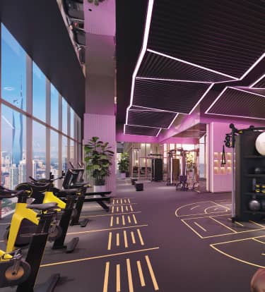 THE LARGEST SKY WELLNESS IN KUALA LUMPUR CITY CENTRE 15,000 SQ.FT. OF FITNESS FACILITIES AT LEVEL 63A